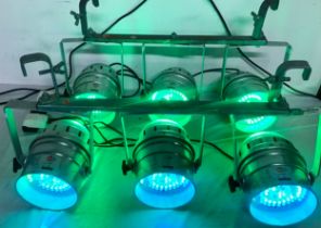 SET OF 6 EDJ LED56 BAND / DJ STAGE LED LIGHTS. These lights are in two sets each with 3 lights on