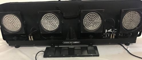 KAM LED DISCO / BAND LIGHTING UNIT WITH FOOT CONTROLLER. This is a Kam LED Parbar and comes complete