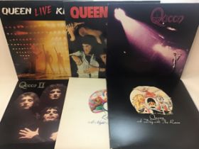 SELECTION OF 6 QUEEN VINYL ALBUMS. All in Ex conditions with titles - A Night At The Opera - A Day