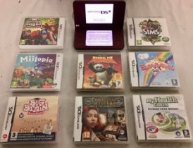 NINTENDO GAMERS BUNDLE. To include a Nintendo DS XL with power supply and collection of 8 boxed