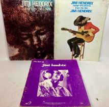 JIMI HENDRIX MUSIC BOOKS X 3.