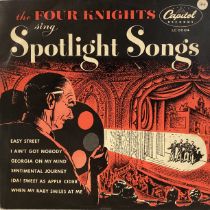 FOUR KNIGHTS DOO WOP 10” VINYL ‘SPOTLIGHT SONGS’. Found here on Capitol Records LC 6604 from 1952