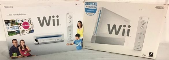 BOXED Wii CONSOLES X 2. Here we find a Wii family edition contents as in picture as well as a Wii
