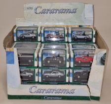 Cararama retail box of 1:72 scale die cast vehicles. Various makes and models. 30 in box.