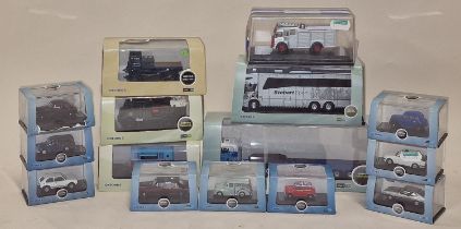 Oxford collection of boxed die cast vehicles. Various conditions (15).