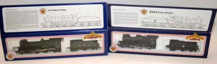 2 x Bachmann Locomotives 31-300 4-6-0 Manor Class and 31-802 93XX class. Both boxed