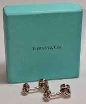 Tiffany & Co hallmarked silver cufflinks.