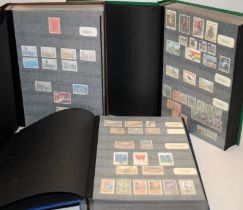 3 x large stock books containing a very good selection of world stamps sorted alphabetically from