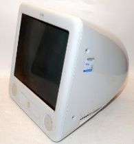 Vintage Apple E-Mac model A1002. Untested but vendor informs removed from a working environment
