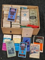 Large box full of collectable vintage/antique mainly Bartholomew maps from a private collector. Good