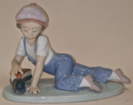 Lladro 7619 "All Aboard" porcelain figurine.