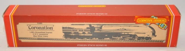 Hornby OO gauge LMS 4-6-2 Coronation Class 7P locomotive ref:R685. Boxed