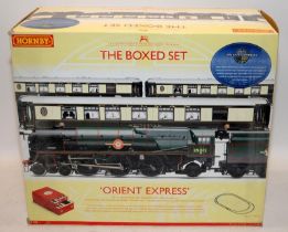 Hornby OO gauge Orient Express - The Boxed Set. Premier electric train set ref:R1038. Boxed.