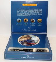 Hornby and Royal Doulton collaboration commemorative plate and OO gauge LMS 4-6-2 City of St