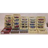 Large group of boxed mainly 1970's Matchbox Models of Yesteryear die cast models. Boxes suffering