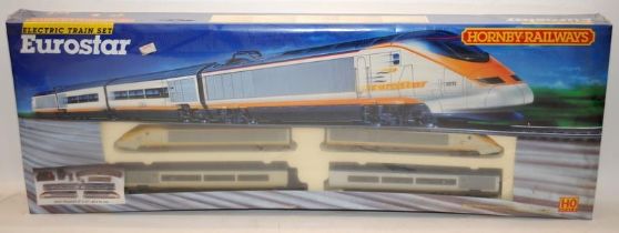 Hornby OO gauge Eurostar electric train set ref:R647. New in sealed box