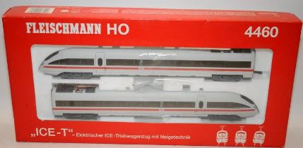 Fleishmann HO gauge German High Speed Train Set ICE-T Intercity Express ref:4460. Boxed