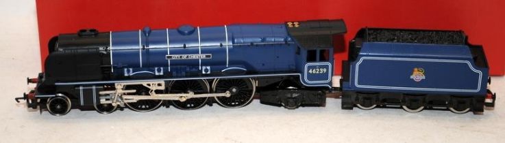 Unboxed OO Gauge Locomotive and Tender BR Blue City of Chester 46239