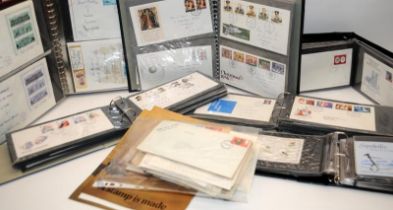 Large collection of Royal Mail First Day Covers, mostly displayed in albums