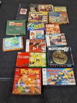 A large collection of Vintage games, not checked for completeness.