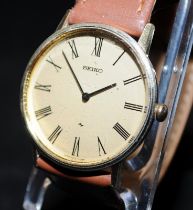 Vintage Seiko Chariot gent's manual wind dress watch ref: 2220-0430. Seen working at time of