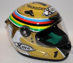 Signed Danny Kent Moto-GP Moto3 2015 World Champion Motorcycle Helmet. Limited Edition X-Lite X-