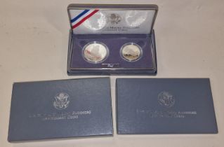 United States Mount Rushmore anniversary proof coin set.