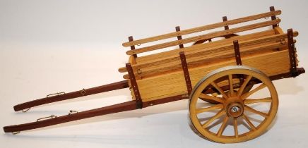 Scratch built approx 1/10 scale Farm Cart built from hobby plans using wood sourced from old