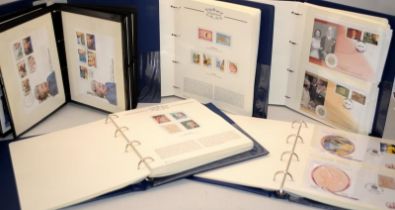 5 albums of World stamps First Day Covers and presentation sheets celebrating Royal events