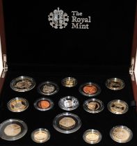 Royal Mint 2013 United Kingdom Premium Proof Coin Set in wooden presentation case with certificate