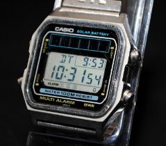 Rare vintage Casio W-850 Solar Multi Alarm gent's watch. Working at time of listing. (Ref:6)