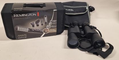Remington Amaze Airstyler together with a pair of Auriol binoculars (2).