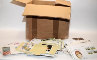 Box containing a very large quantity of Royal Mail First Day Covers.