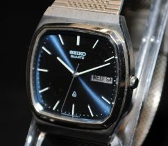 Seiko gent's quartz dress watch 5933-5040, TV dial. New battery fitted and seen working at time of