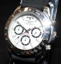 Technos gent's quartz chronograph ref:TGM615. New battery fitted and seen working at time of