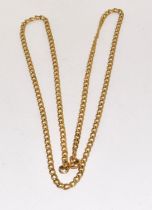 9ct gold neck chain 50cm long 7.3g
