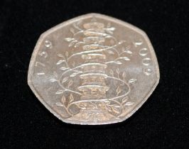 Rare 2009 Kew Gardens 50p Fifty Pence piece