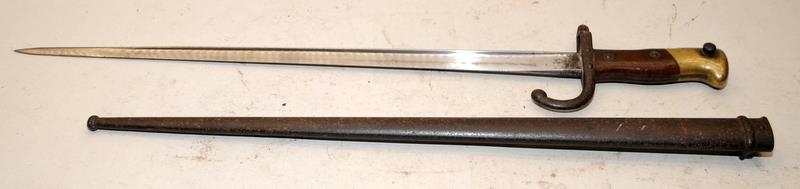 19th Century French bayonet. Inscription dates this to 1877