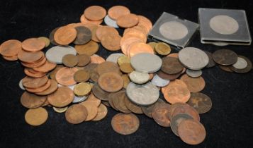 A collection of vintage mostly GB coins