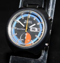 Vintage Seiko 5 Sports speedtimer gent's automatic chronograph ref: 6139-8010. Serial number dates