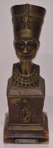 An early bronze bust of Nefertiti circa 1920/30.