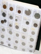 A folder containing a quantity of sorted coins, mostly German, the earliest being mid 19thC (134)