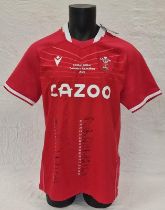 Rugby Union Six Nations 2023 Limited Edition Wales signed replica shirt size XXL. Unworn with tags