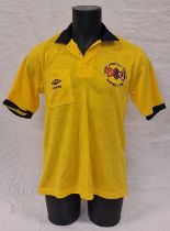 Wembley 1988 Rugby League Challenge Cup Referee's yellow jersey jersey size L. Ex Cond.