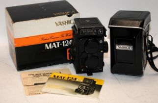 Vintage Yashica MAT-124G TLR film camera. In excellent cosmetic condition, it comes with