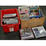 Two boxes of vintage and modern mainly car related books to include some sealed Rolls Royce