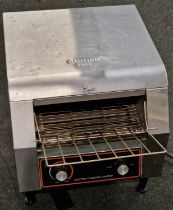 Industrial stainless steel Davlex Catering Equipment electric conveyor toaster.