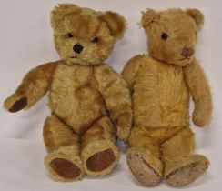 Two vintage teddy bears.