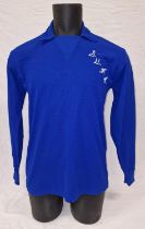 Early Southend United long sleeve football jersey, 20" pit to pit. Of the period, not reproduction