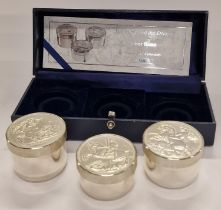 Royal Mint limited edition boxed St. George & The Dragon silver boxes 134/500 with certificate.
